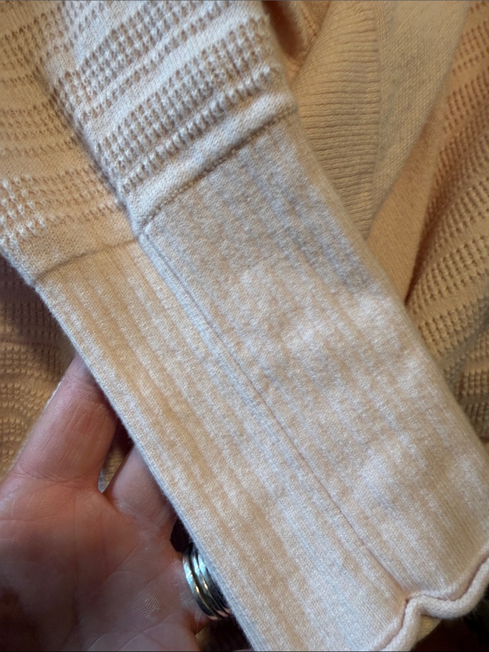 Women's Light Pink Open-Front Draped Cardigan - Picture 4 of 6